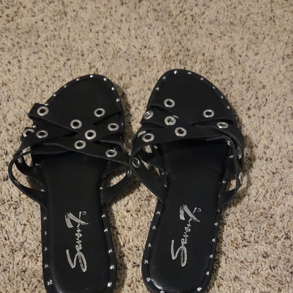 Seven7 Brand Black Women's Sandals